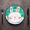 8 Ct. Cute Easter Animal Friends Paper Dinner Plates 9" Disposable Spring Holiday Plates with Gold Foil